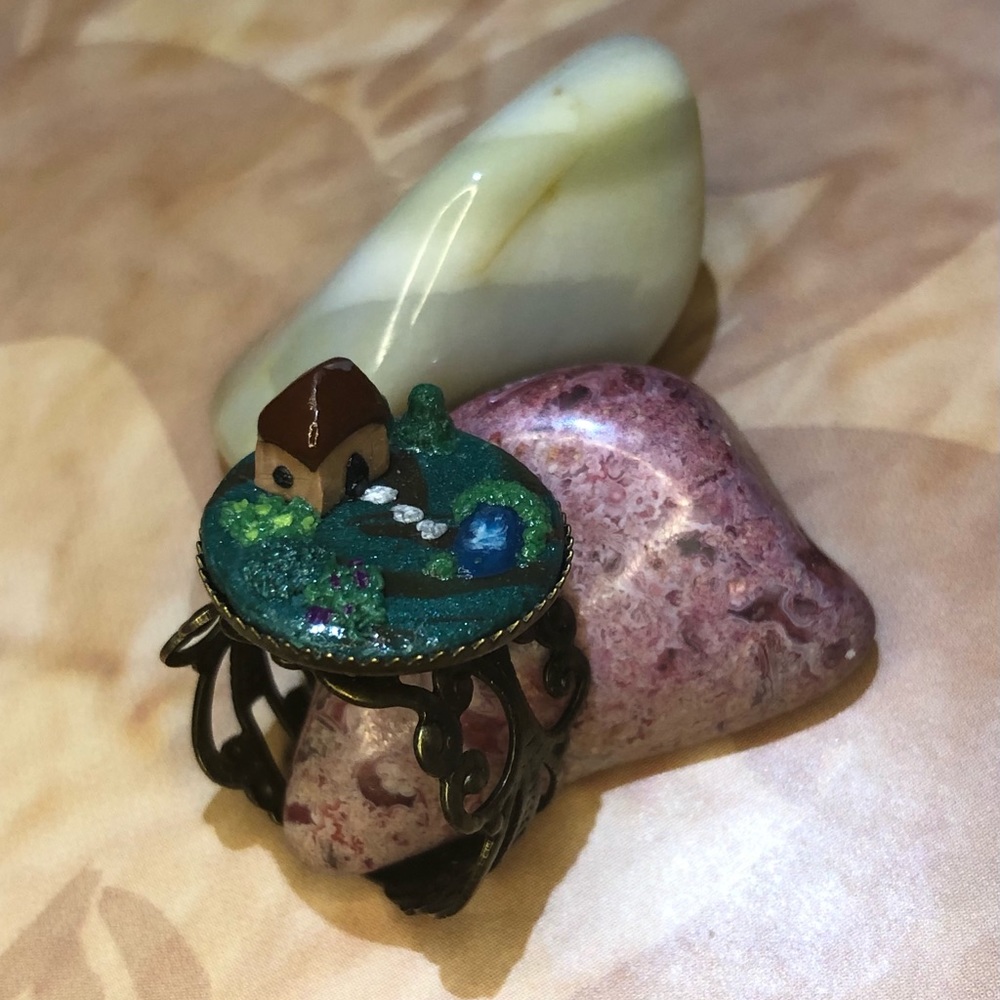 Vintage Cottagecore Adjustable Ring